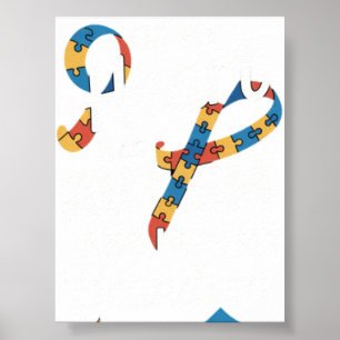 Póster Abuelo Autismo Abuela Nieto Autista Autismo Ay