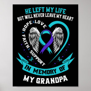 Póster Abuelo: Conmemoración de la prevención del suicidi