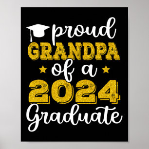 Póster Abuelo De Graduación De 2024