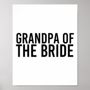 Póster Abuelo De La Novia Boda Graciosa Groom Fiesta Gif
