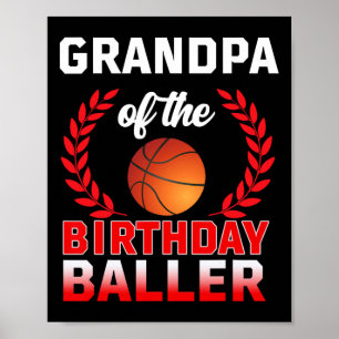 Póster Abuelo Del Aniversario Byller Bysketbyll Tema Bd