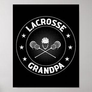 Póster Abuelo del jugador Lacrosse - Abuelo Lacrosse