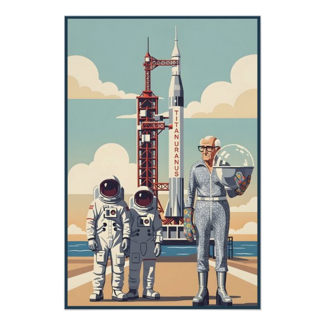 Póster Abuelo Divertido (Anverso)