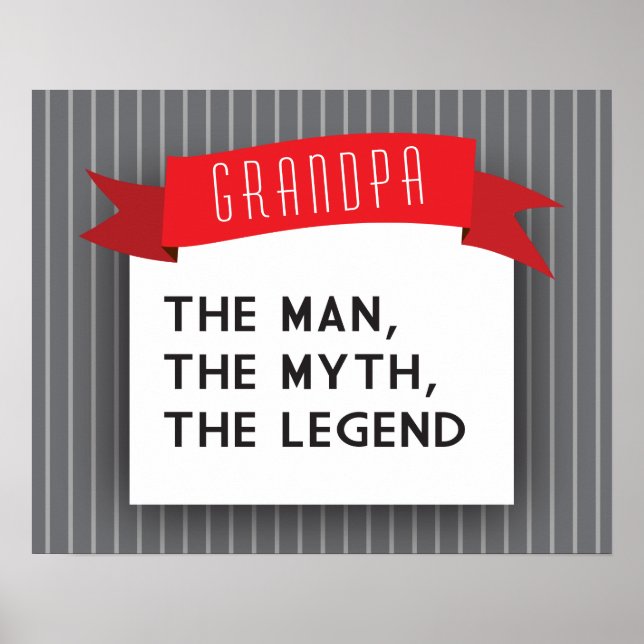 Póster Abuelo - El hombre, el mito, la leyenda (Frente)