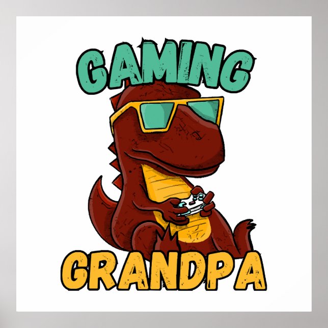 Póster Abuelo Gamer (Frente)