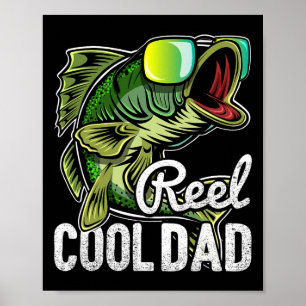 Póster Abuelo Genial Gafas de Sol de Pesca Divertido Rega