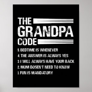 Póster Abuelo gracioso