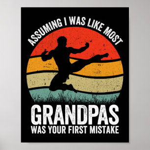 Póster Abuelo Kung-fu Uming Fue Tu Primer Error Karat