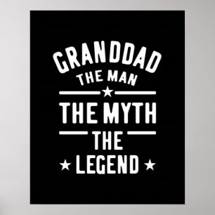 Póster Abuelo La leyenda del mito del hombre