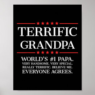 Póster Abuelo maravilloso de Mens