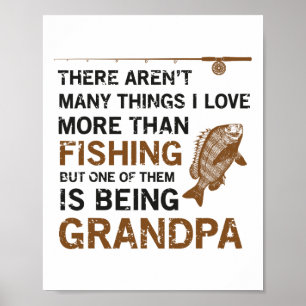 Póster Abuelo, no hay muchas cosas que ame más que
