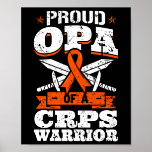 Póster Abuelo Orgulloso De Un Guerrero Crps Cinta De Conc