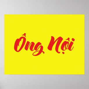 Póster Abuelo Paterno Vietnamita - Ông Nội