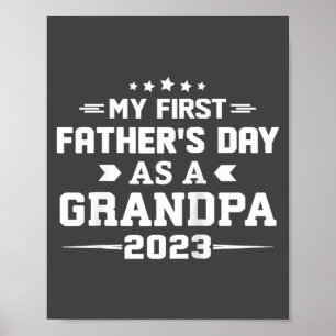 Póster Abuelo por Primera Vez 2023 Nuevo Abuelo Padres D 