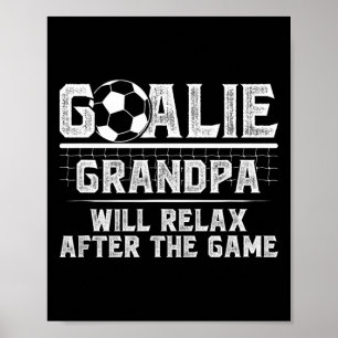 Póster Abuelo Portero de Fútbol Divertido De Un Portero d