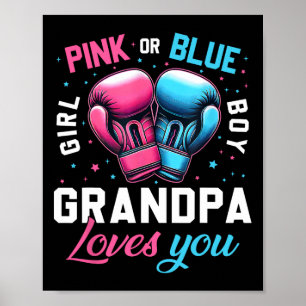 Póster Abuelo Rosa O Azul Te Ama La Revolución Del Boxeo 