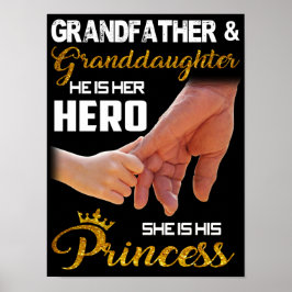 Póster Abuelo y nieta