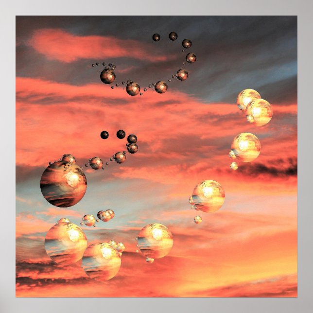 Póster Abundan los planetas (Frente)