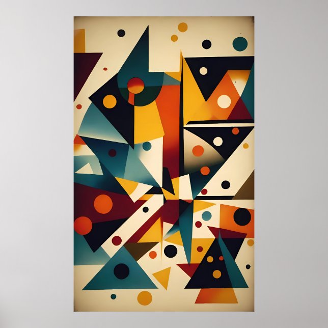 Póster Abundancia con abstracción - Ken Gage Art (Frente)