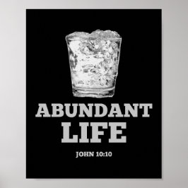 Póster Abundant Life - John 10:10