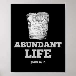Póster Abundant Life - John 10:10