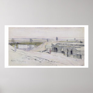 Póster Abydus, 1pm, 12th January 1867 (ink and watercolou
