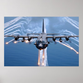 Póster AC-130H Proyectores de chorro de chorros