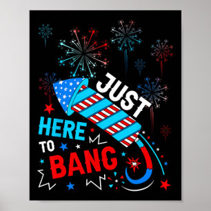 Póster Acá A Bang Funny El Día De La Independencia Del 4