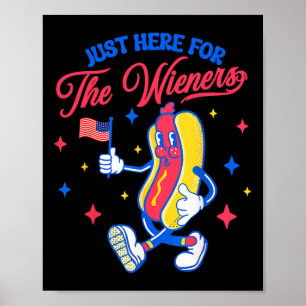 Póster Acá Para El Wieners 4 De Julio Perro Caliente 1