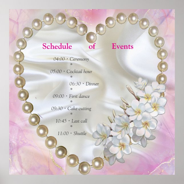 Póster Acabado de mármol rosa y blanco con oro escobillad (Frente)