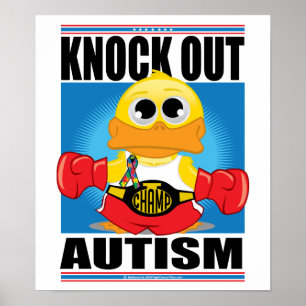 Póster Acabar con el autismo