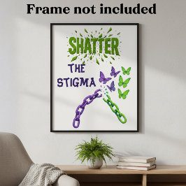 Póster Acabar con el estigma - Salud mental