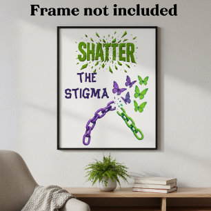 Póster Acabar con el estigma - Salud mental