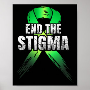 Póster Acabar con el estigma - Sensibilización sobre la s