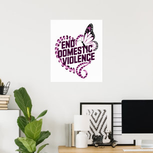 Póster Acabar con la violencia doméstica