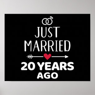 Póster Acabo de casarme hace 20 años, 20 aniversario del