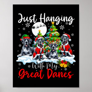 Póster Acabo De Colgar Con Mi Gran Navidad Danesa Tres Sa