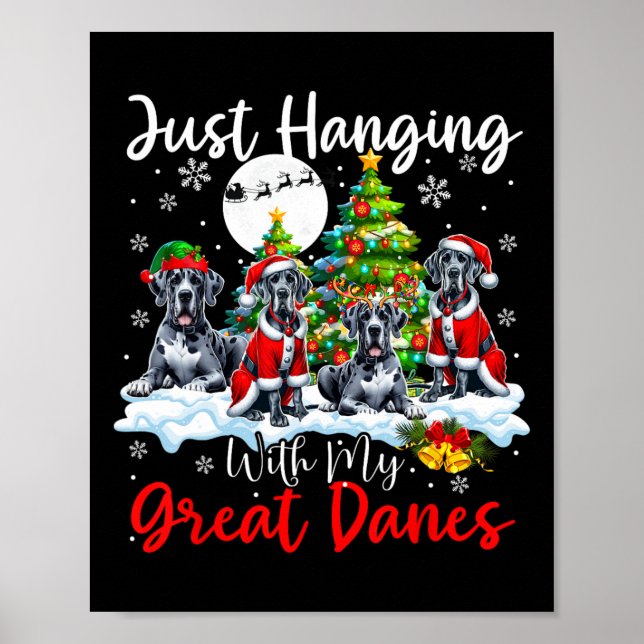 Póster Acabo De Colgar Con Mi Gran Navidad Danesa Tres Sa (Frente)
