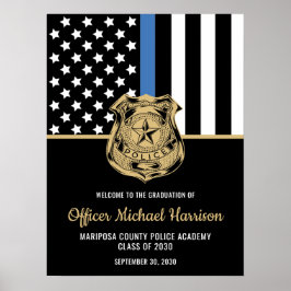 Póster Academia de Policía del Partido de Graduación