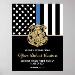Póster Academia de Policía del Partido de Graduación