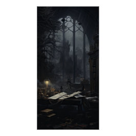 Póster Academia gótica estética de la Academia Dark