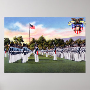 Póster Academia Militar del Desfile del Vestido de Nueva