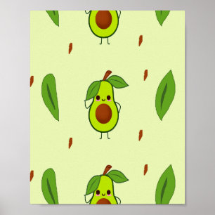 Póster Acaguado de Cute kawaii