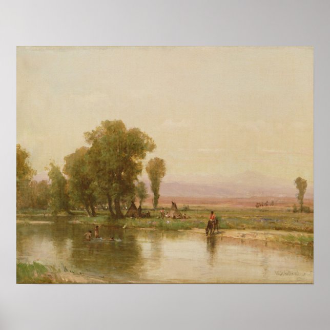 Póster Acampada en el río Platte (Frente)