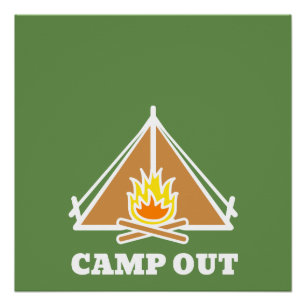 Póster Acampar