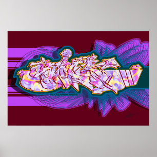 Póster acanalas grafiti Style