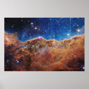 Póster Acanos cósmicos Carina Nebula James Telescopio Web
