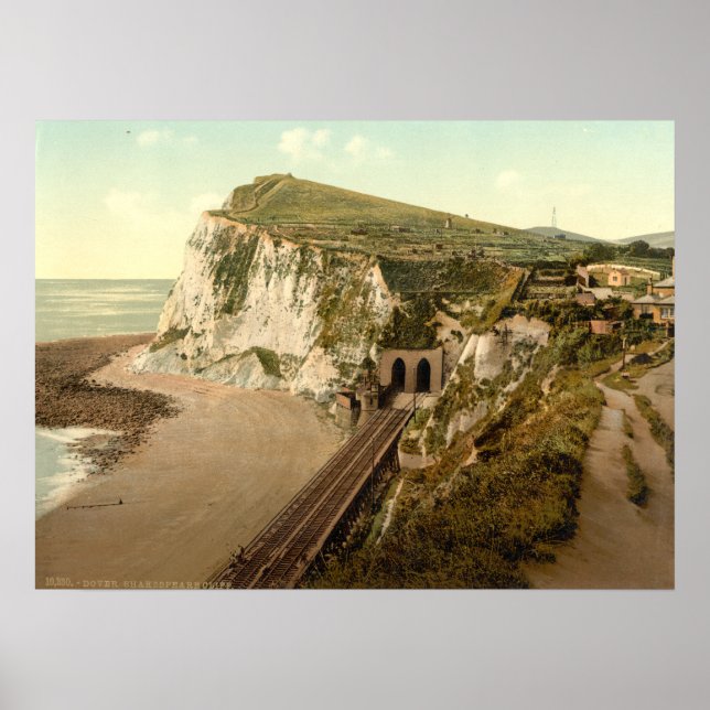 Póster Acantilado de Shakespeare, Dover, Kent, Inglaterra (Frente)