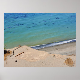 Póster Acantilado sobre peines de playa en el área silves