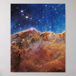 Póster Acantilados Cósmicos — Nebulosa Carina, James Webb